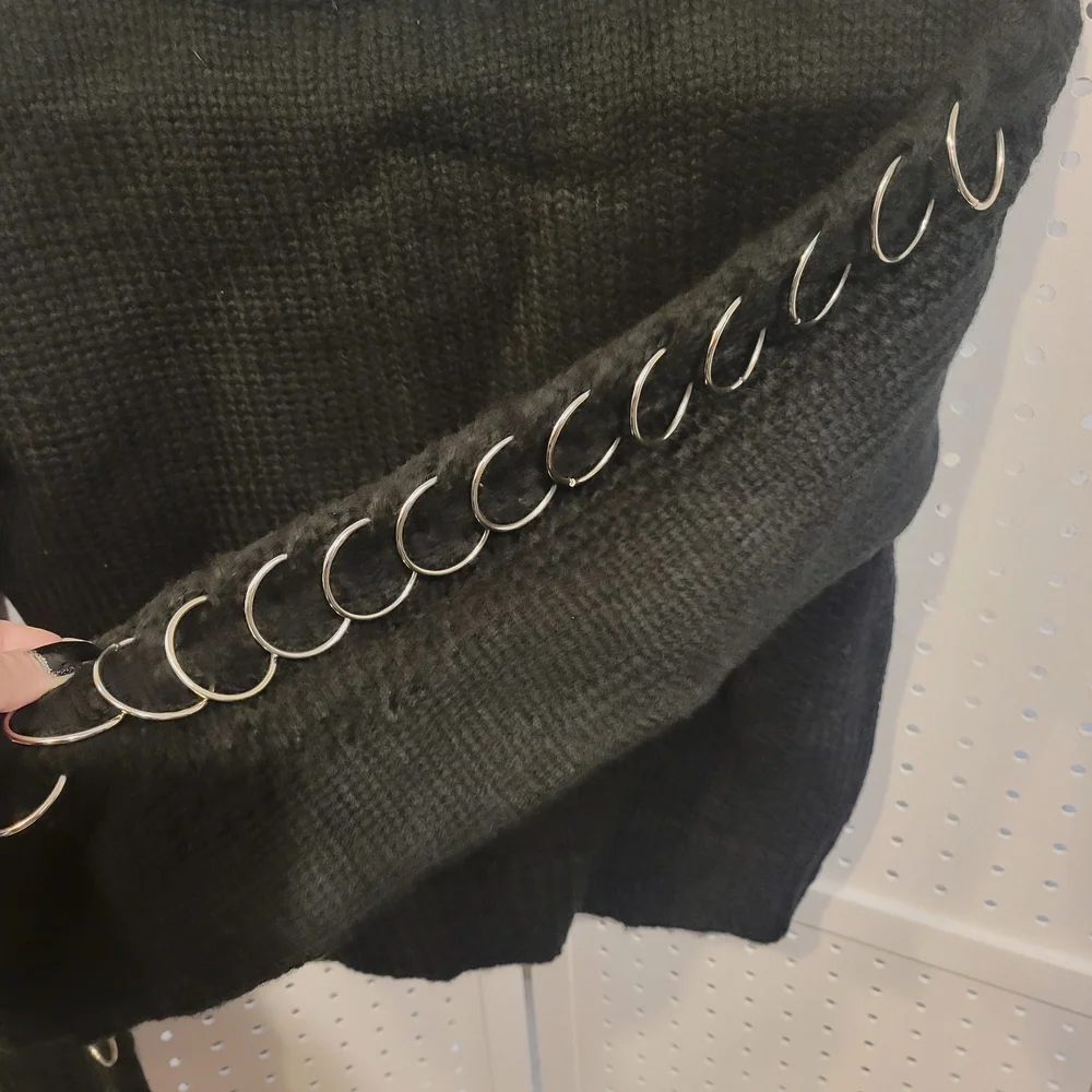 NWT SUNSET AND SPRING SILVER HOOP SLEEVE BLACK Gorgeous 😍 - Picture 3 of 5